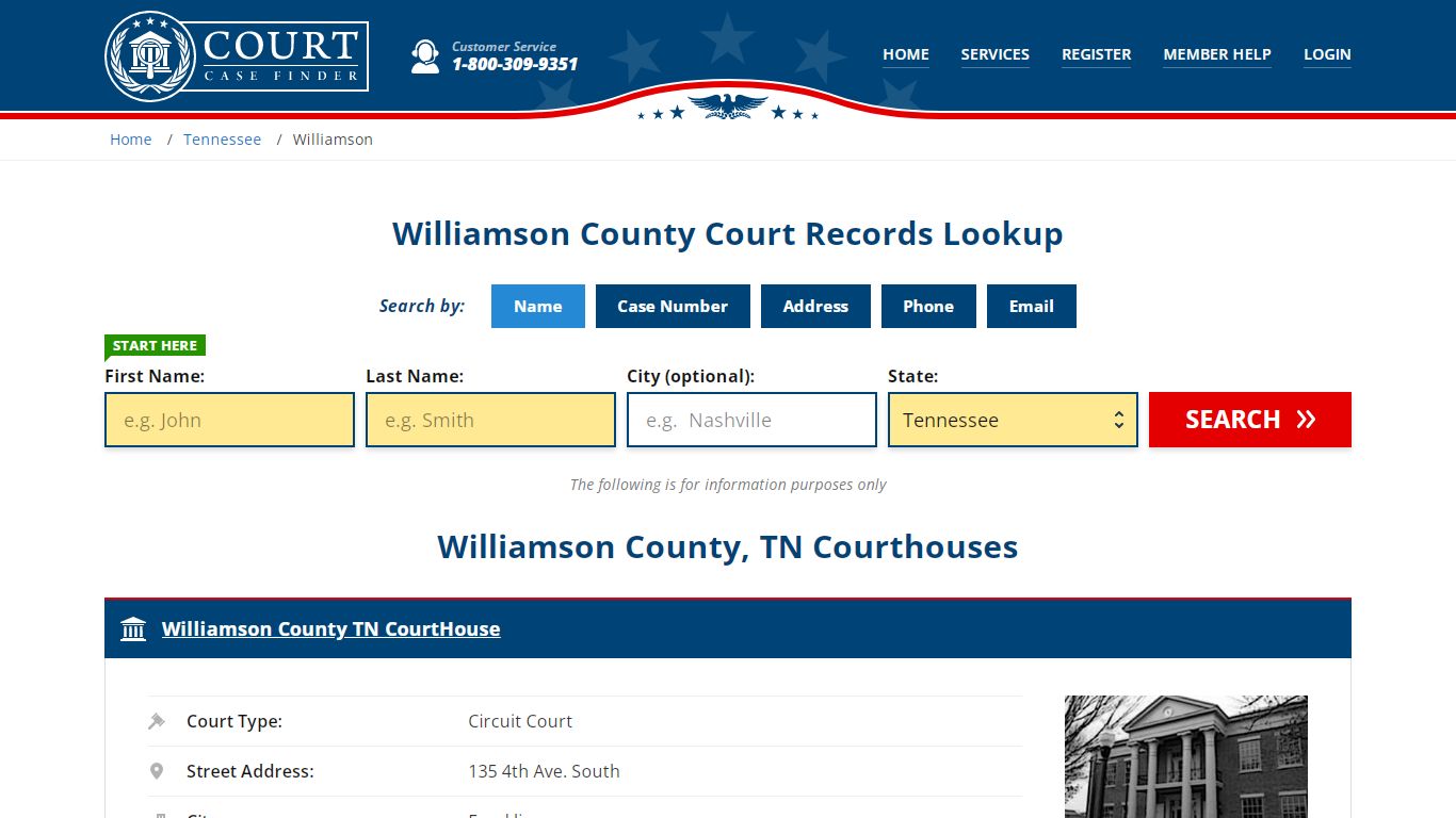 Williamson County Court Records | TN Case Lookup